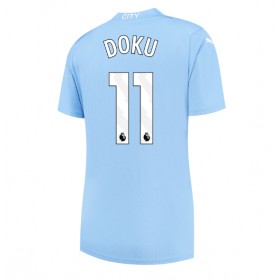 Manchester City Jeremy Doku #11 Hemmakläder Dam 2023-24 Kortärmad